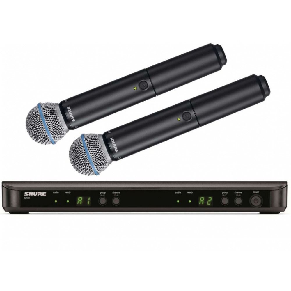  Wireless Microphones Shure BLX288/B58 