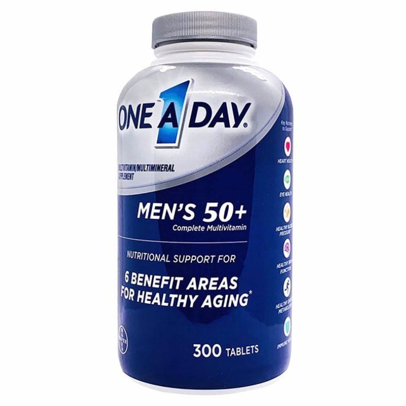 Vitamin tổng hợp cho nam trên 50 tuổi One A Day Men's 50+ Mỹ 300 viên