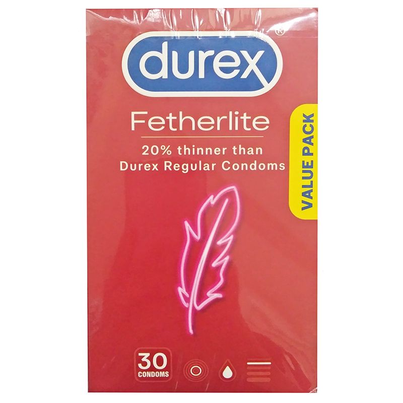 Bao cao su Durex Fetherlite siêu mỏng hộp 30 chiếc - Giá tốt nhất