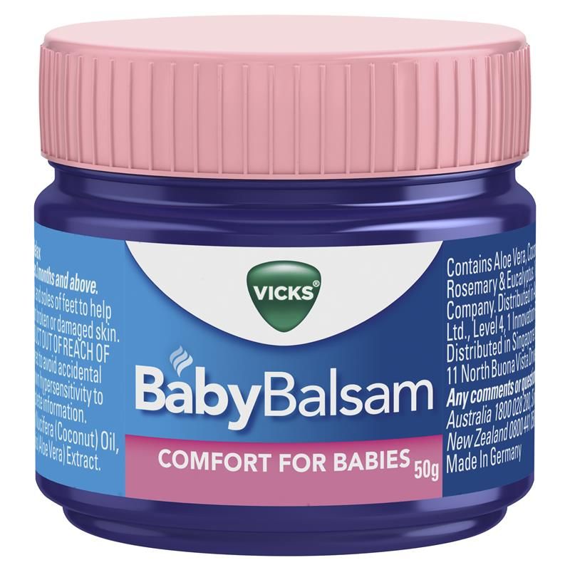 Dầu bôi ấm ngực Vicks Baby Balsam 50g cho bé của Úc