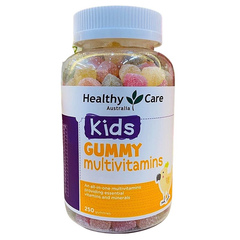 Kẹo dẻo vitamin tổng hợp Healthy Care Kids Gummy Multivitamins 250 viên Úc