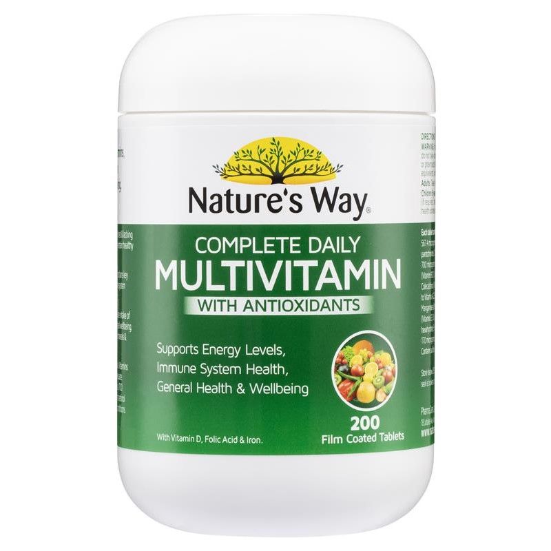 Viên uống vitamin tổng hợp tảo biển Nature’s Way Complete Daily Multivitamin 200 viên Úc