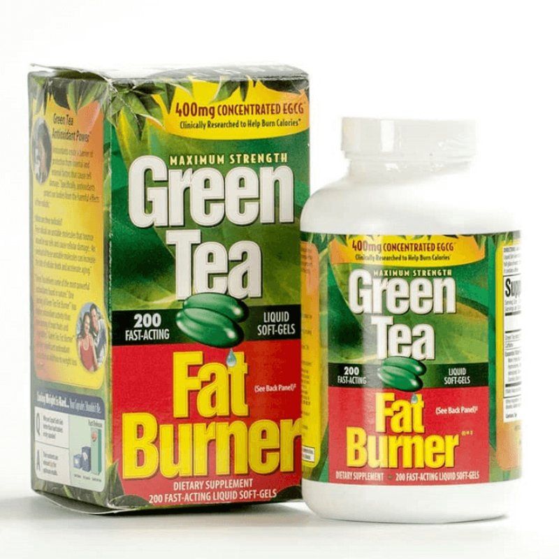 Viên uống giảm cân trà xanh Green Tea Fat Burner 400mg 200 viên của Mỹ