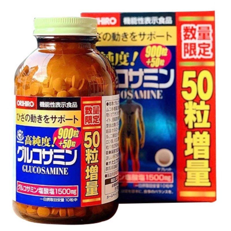 bổ xương khớp Glucosamine Orihiro Nhật Bản 1500mg 950 viên