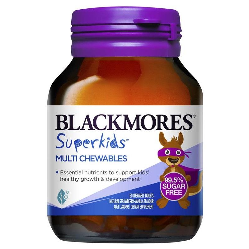 Kẹo nhai bổ sung vitamin tổng hợp cho bé Blackmores Superkids Multi 60 viên