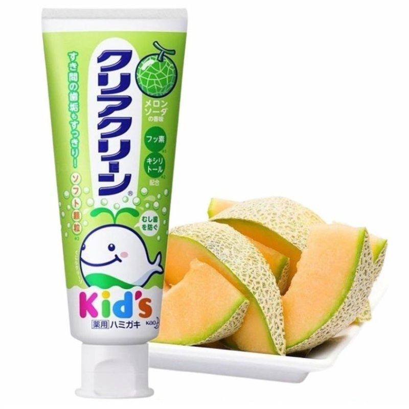 Kem đánh răng Kao Kid's trẻ em 70g Nhật Bản xanh dưa lưới (bé từ 3 tuổi)