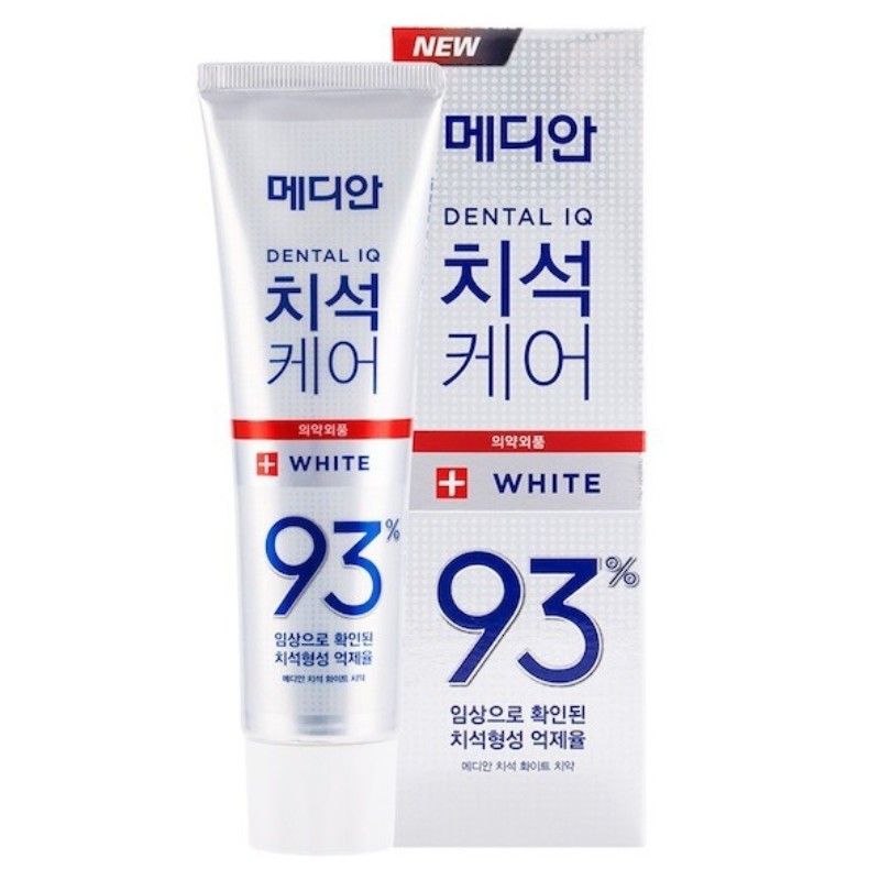 Kem đánh răng Median Dental IQ 93% Hàn Quốc 120g đủ màu trắng