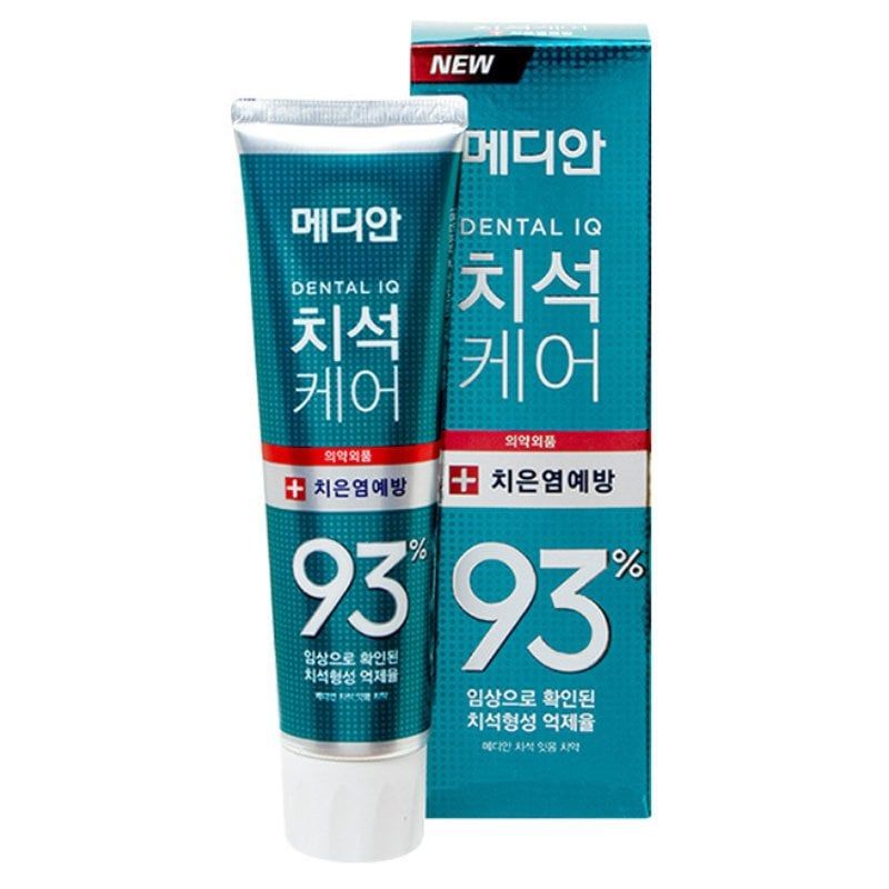Kem đánh răng Median Dental IQ 93% Hàn Quốc 120g màu xanh ngọc