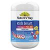 Kẹo dầu cá Kids Smart Omega-3 Fish Oil Trio High DHA 180 viên cho bé của Úc
