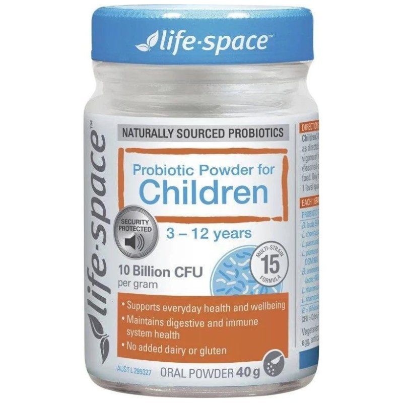 Men vi sinh Life Space Probiotic Powder Children (bé 3-12 tuổi) của Úc hộp 40g