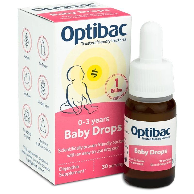 Men vi sinh Optibac Baby Drops Anh 10ml dạng giọt (bé 0-3 tuổi)