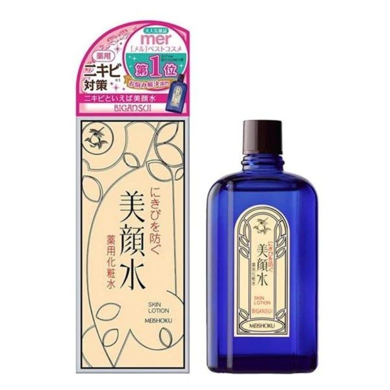 Nước hoa hồng trị mụn Meishoku Bigansui Skin Lotion 90ml Nhật Bản