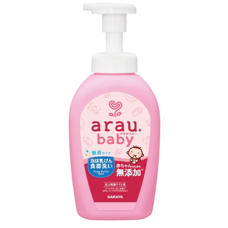 Nước rửa bình sữa Arau Baby dạng chai 500ml Nhật Bản giá tốt