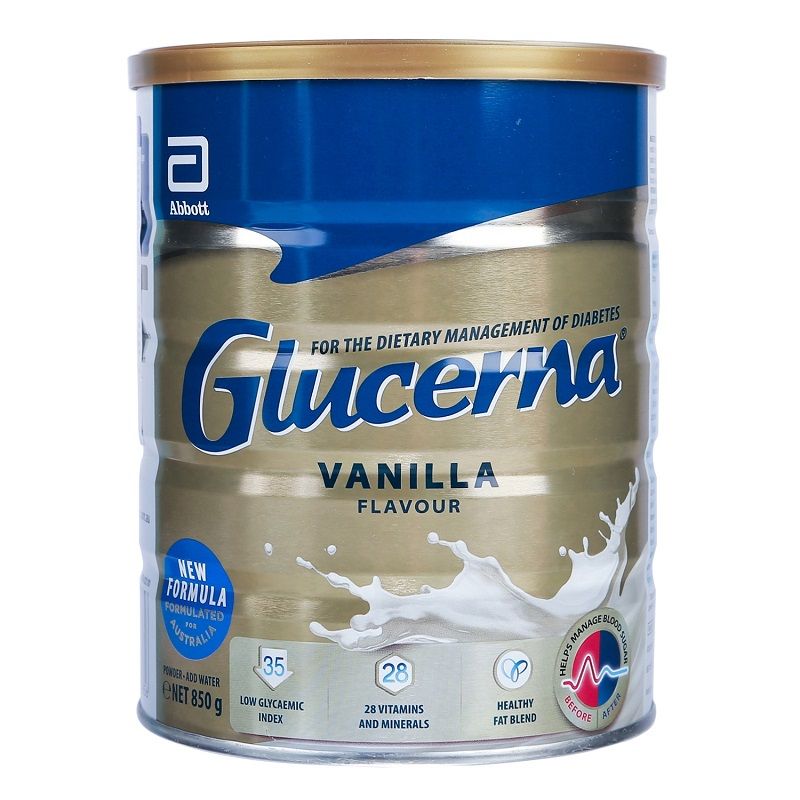 Sữa Glucerna Úc 850g vị vani dành cho người tiểu đường