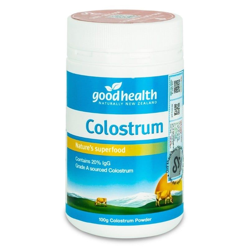 Sữa non Goodhealth Colostrum Powder 100g bột chính hãng New Zealand