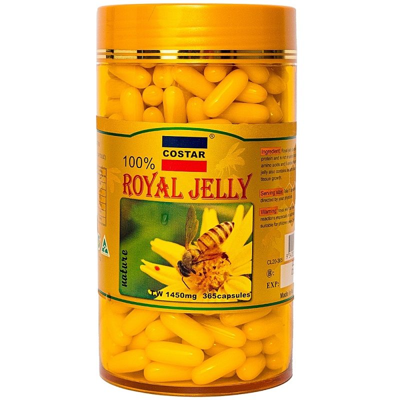 Sữa ong chúa Costar Royal Jelly 1450mg 365 viên của Úc