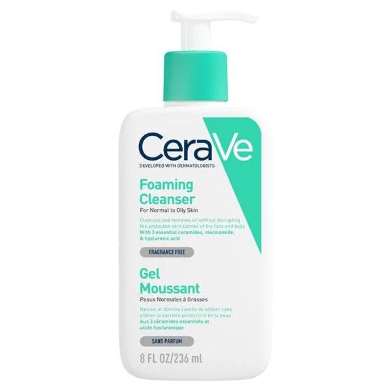 Sữa rửa mặt CeraVe Foaming Cleanser sạch sâu cho da dầu 236ml