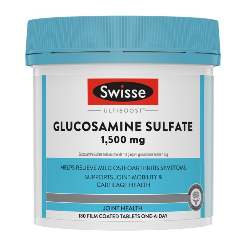 Viên uống bổ sụn khớp Swisse Glucosamine Sulfate 1500mg 180 viên của Úc