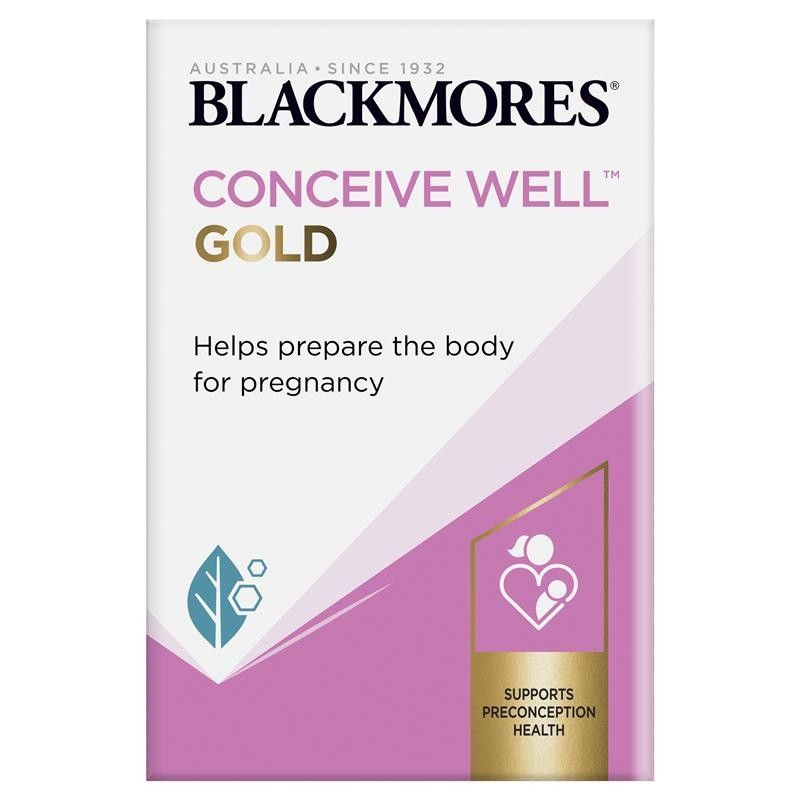 Blackmores Conceive Well Gold tăng khả năng thụ thai Úc 56 viên mẫu mới