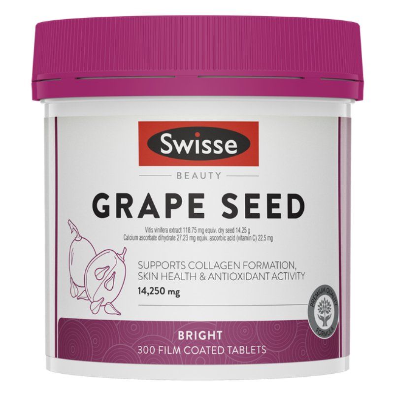 Tinh chất hạt nho Swisse Grape Seed 14250mg 300 viên Úc chống lão hóa
