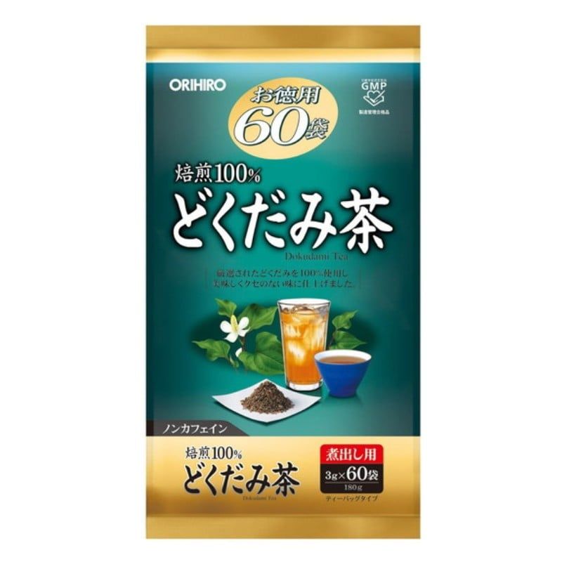 Trà diếp cá Orihiro Nhật (60 gói) thanh nhiệt thải độc mát gan