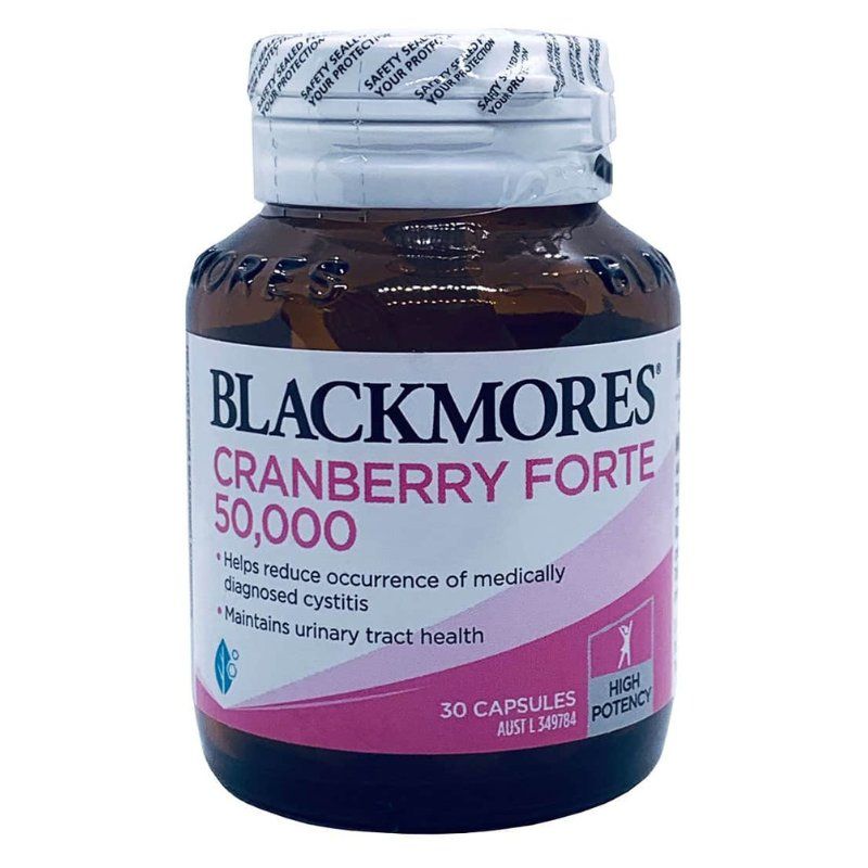 Viên uống tiết niệu Blackmores Cranberry Forte 50000mg 30 viên