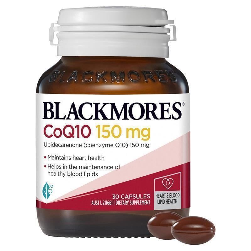 Viên uống bổ tim mạch Blackmores Super Strength CoQ10 150mg Úc 30 viên