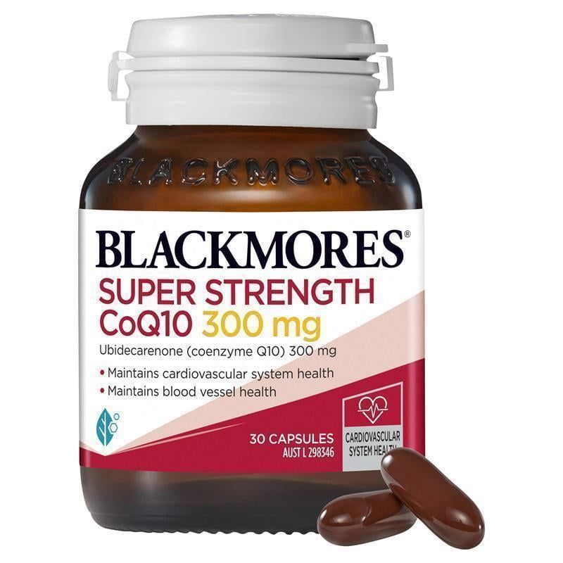 Viên uống bổ tim mạch Blackmores Super Strength CoQ10 300mg Úc