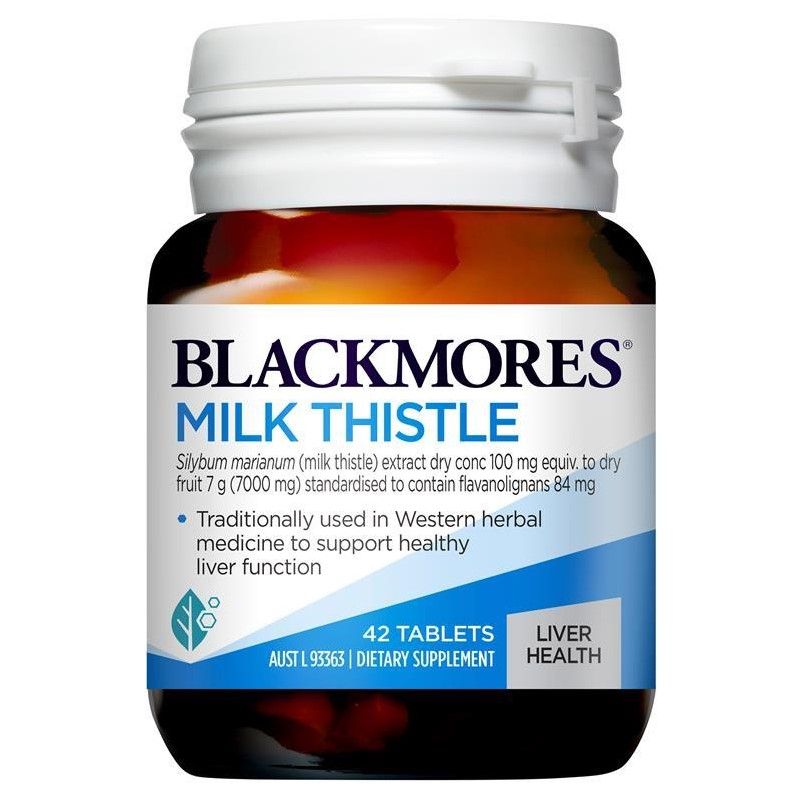 Viên uống bổ gan, giải độc gan Blackmores Milk Thistle 42 viên của Úc