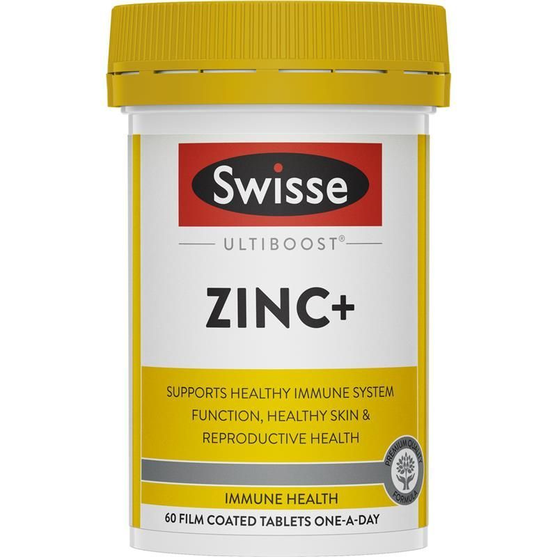 Viên uống bổ sung kẽm Swisse Ultiboost Zinc+ 60 viên Úc