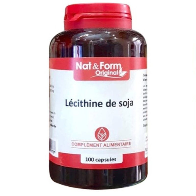 Viên uống mầm đậu nành Nat&Form Lécithine de Soja 100 viên Pháp
