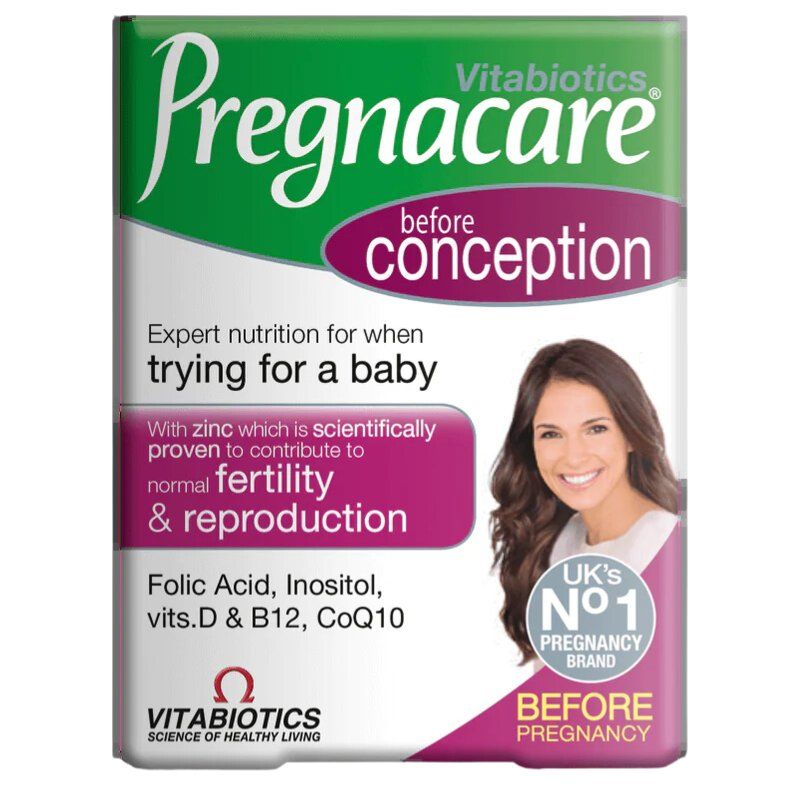 Viên uống Pregnacare Before Conception bổ trứng tăng thụ thai cho nữ Anh 30 viên