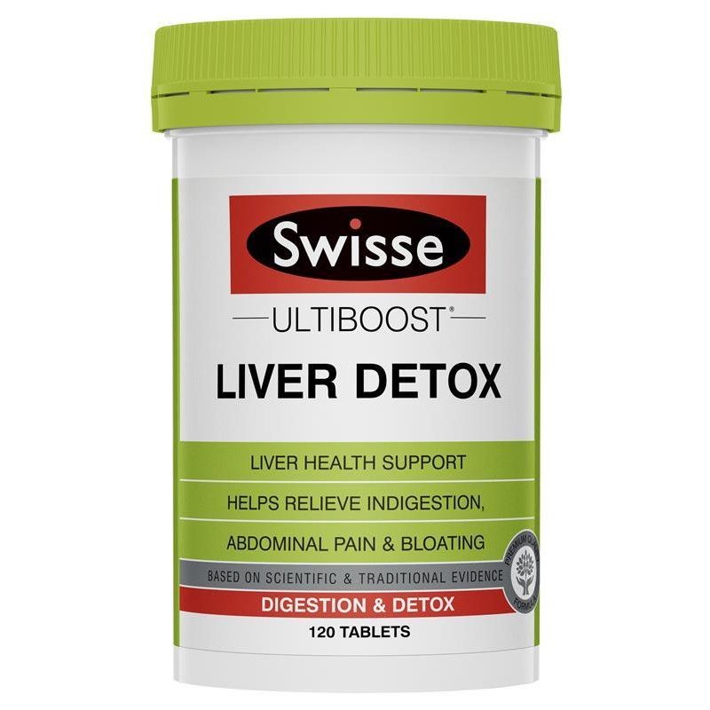 Viên uống hỗ trợ giải độc gan Swisse Ultiboost Liver Detox Úc 120 viên