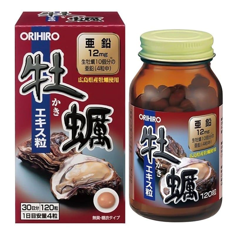 Viên uống tinh chất hàu tươi Orihiro Nhật Bản 120 viên tăng cường sinh lý nam