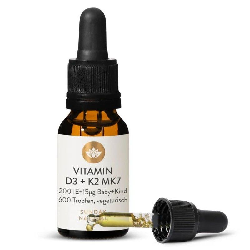 Vitamin D3 K2 MK7 Sunday Natural của Đức 200IE (20ml) chính hãng