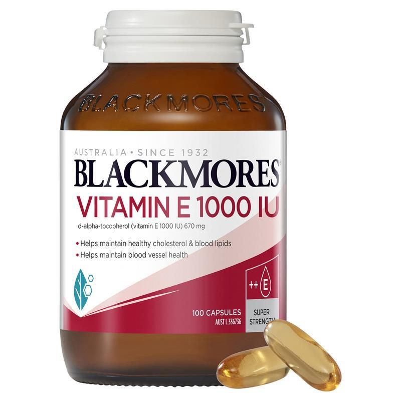 Viên uống vitamin E Blackmores 1000IU 100 viên Úc