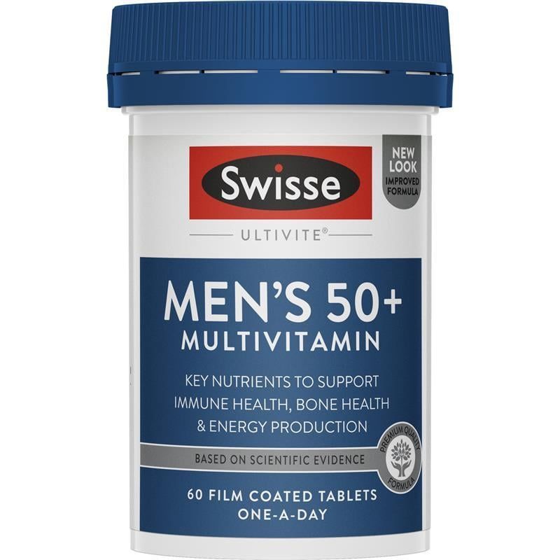 vitamin tổng hợp cho nam Swisse Men's 50+ Multivitamin cho nam trên 50 tuổi
