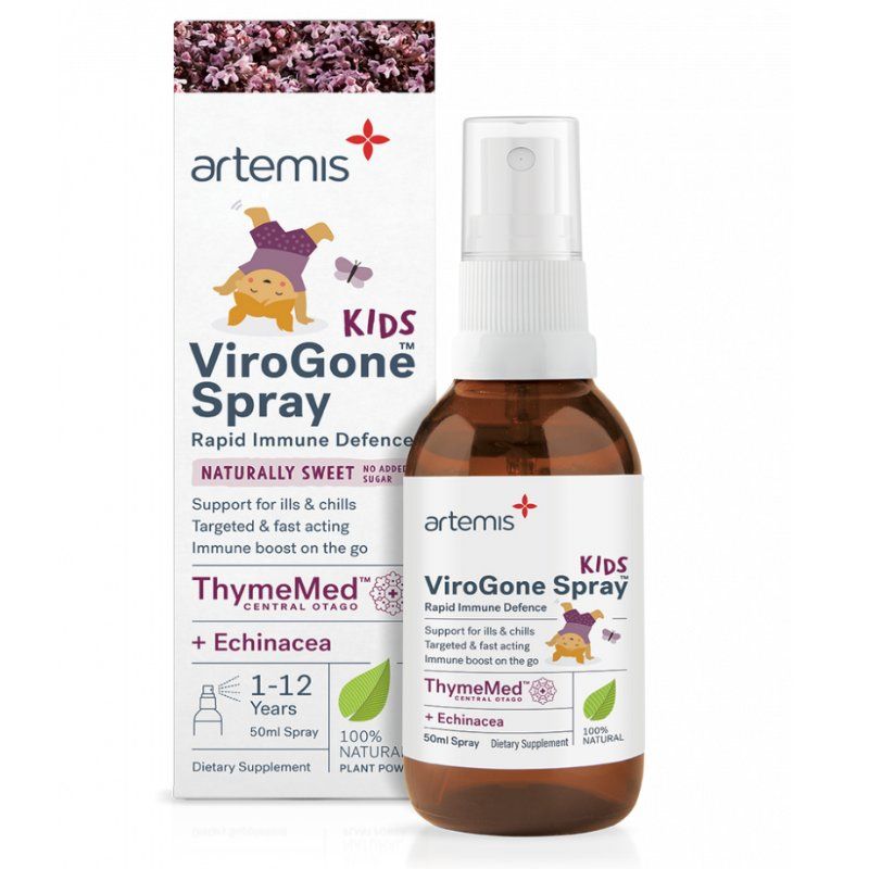 Xịt tăng đề kháng Artemis Kids ViroGone Spray 50ml cho bé 1-12 tuổi