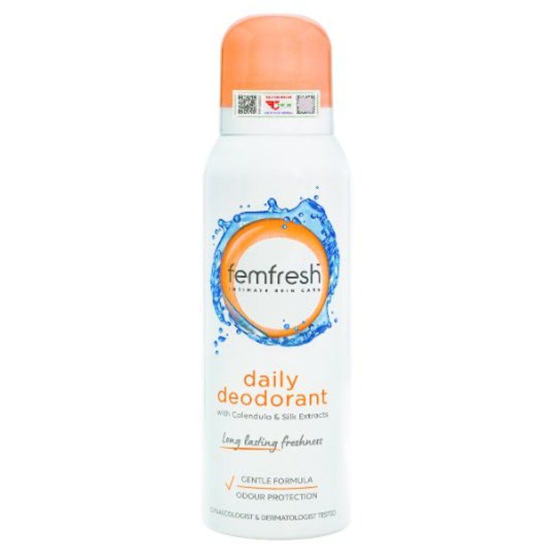 Xịt thơm mát vùng kín cao cấp Femfresh Daily Deodorant Spray 125ml của Anh