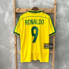 ÁO ĐẤU BRAZIL SÂN NHÀ RETRO 1998 - BRAZIL RETRO HOME KIT 1998