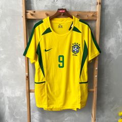 ÁO ĐẤU BRAZIL SÂN NHÀ RETRO 2002 - BRAZIL RETRO HOME KIT 2002