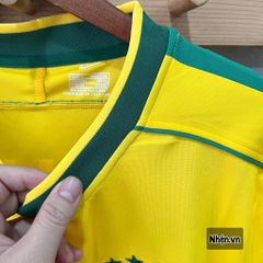 ÁO ĐẤU BRAZIL SÂN NHÀ RETRO 1998 - BRAZIL RETRO HOME KIT 1998