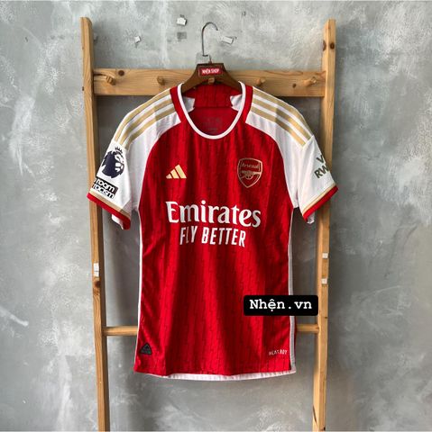 ÁO ĐẤU ARSENAL SÂN NHÀ BẢN PLAYER - LOGO ÉP MÙA GIẢI 2023/2024