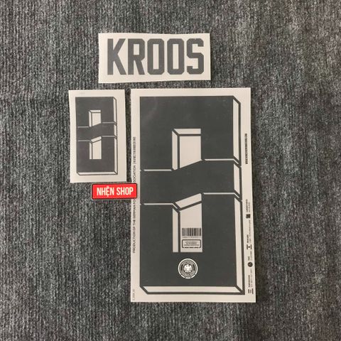 [AUTHENTIC - CHÍNH HÃNG] NAMESET KROOS #8 GERMANY SÂN NHÀ 2024-25