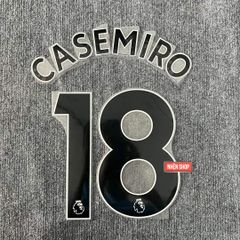 [AUTHENTIC - CHÍNH HÃNG] NAMESET CASEMIRO #18 EPL MANCHESTER UNITED SÂN KHÁCH 2022-23