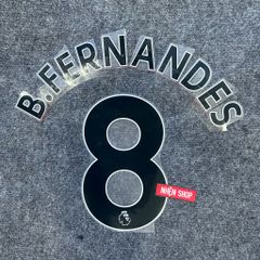 [AUTHENTIC - CHÍNH HÃNG] NAMESET B.FERNANDES #8 EPL MANCHESTER UNITED SÂN KHÁCH TRẮNG 2022-23