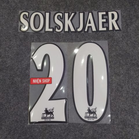 [REMAKE] NAMESET SOLSKJAER #20 MANCHESTER UNITED SÂN NHÀ - NGOẠI HẠNG ANH TỪ 1997 - 2007