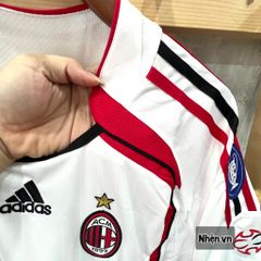 ÁO ĐẤU AC MILAN SÂN KHÁCH TRẮNG RETRO 2006/07