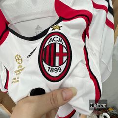 ÁO ĐẤU AC MILAN SÂN KHÁCH TRẮNG RETRO 2006/07