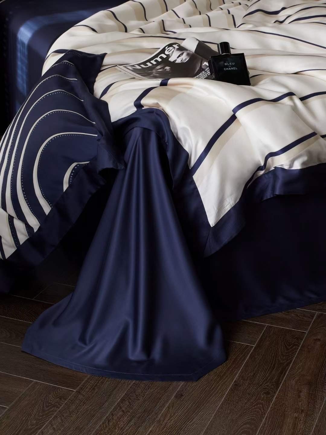BỘ CHĂN GA LỤA TENCEL 120S JOML - MÀU 12